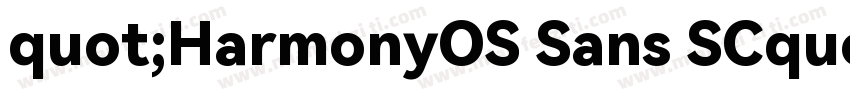 quot;HarmonyOS Sans SCquot;字体转换